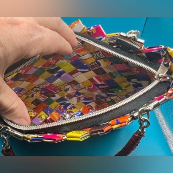 Colorful Candy Wrapper Handbag in Excellent Condition - Picture 3 of 6